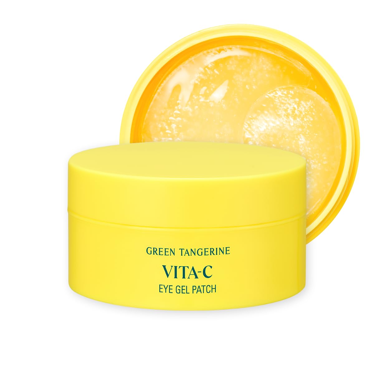 GOODAL Green Tangerine Vitamin C Eye Patches 60 Sheets – Hydrating Gel Under Eye Masks for Tired Puffy Eyes, Korean Skincare